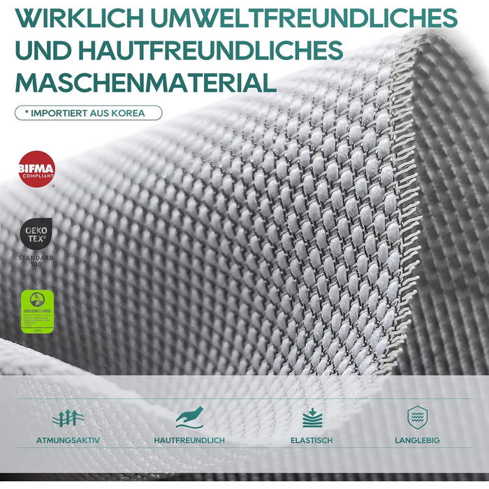 Ергономічне крісло Colamy для офісу, чорне: регульована глибина сидіння, 4D підлокітники, підтримка попереку (до 136 кг)