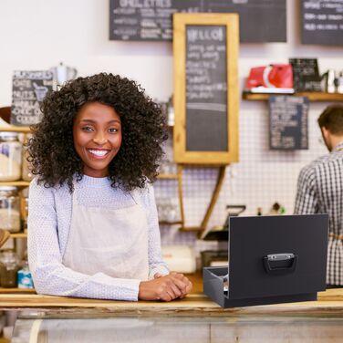 Relaxdays Касова скринька з підспівачем для євро-монет