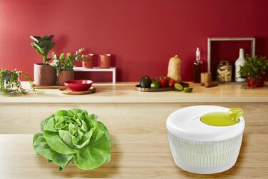 Сушарка для салата Moulinex Classic 5 л (5/7 чол.), можна мити в посудомийній машині, легко і швидко віджимає салат, з кнопкою стоп, виробництво Франція K1690104