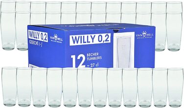 Ван Велл набір з 36 пивних келихів Willibecher об'ємом 0,2 л