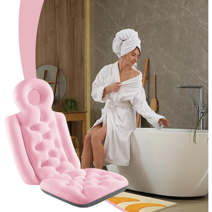 М'який килимок для ванни, м'яке подушкове покриття для ванни, килимок для ванни на все тіло, товстий килимок для ванни, килимок для ванни з еластичним кріпленням