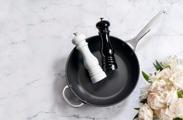 Набір для мелення перцю та солі Le Creuset, ABS-пластик, керамічний млин, чорний/білий, 21 см, 96002100169100 Set Shell Pink