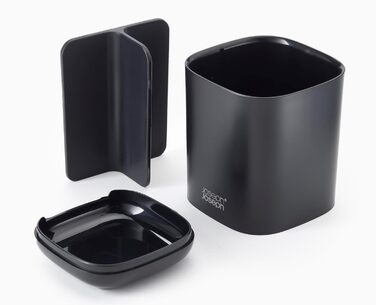 Набір для ванної кімнати Joseph Joseph Bathroom Beauties: миска, тримач для зубних щіток, дозатор мила, нержавіюча сталь, чорний