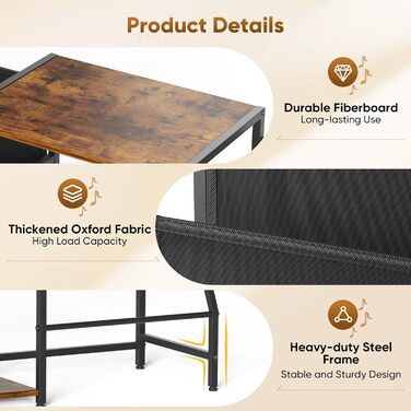 Стіл для програвача вінілу з полицею для зберігання платівок (до 300 альбомів)