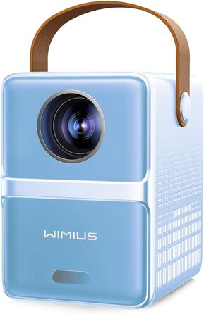 Mini проєктор Beamer 4K з WiFi 6, Bluetooth, Dolby Audio, підтримкою Netflix та інтегрованими додатками (блакитний)