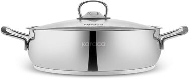 Набір кухонного посуду Karaca Stahl 13 предметів з контейнерами для зберігання - високоякісний нержавіюча сталь для приготування та зберігання їжі