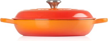 Каструля Le Creuset Signature з чавуну, Ø 30 см, 3,5 л, для всіх типів плит (включно з індукційними), 5,555 кг, Колір: рубіново-червоний