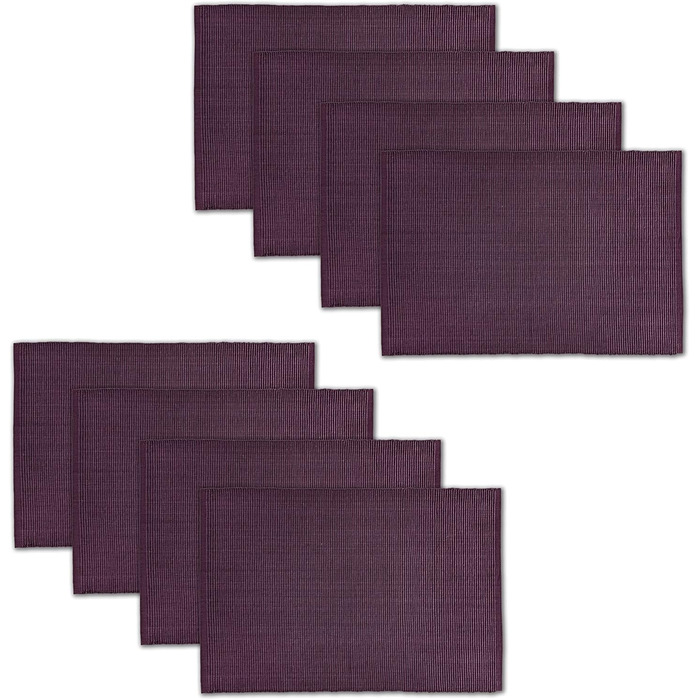 Текстильні серветки на стіл AVKA Studio, 8 шт., 33 x 48 см, 100% бавовна, для щоденного використання, осінь, товста тканина, можна прати, фіолетовий колір