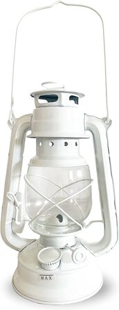 Гасова лампа BESTIF для інтер'єру, набір з 2 предметів, ностальгічний настільний світильник з гнітом, масляна лампа (Біла)