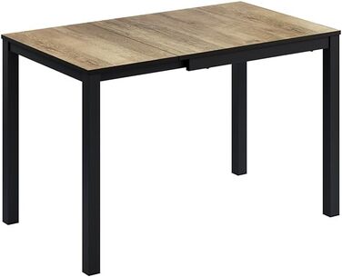 Розсувний обідній стіл Vicco Granny, 120x70 см, дуб/антрацит, 80-120x76x70 см