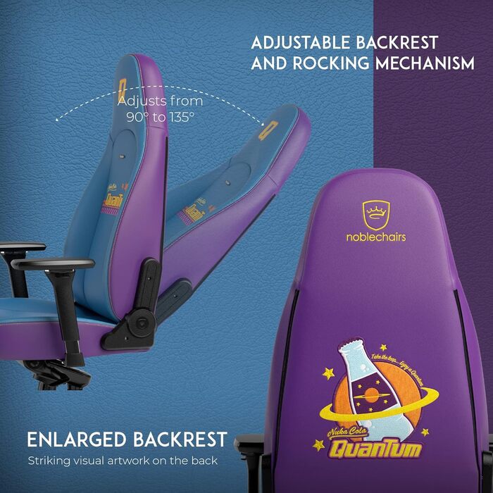 Noblechairs ICON Cognac/Schwarz - Ігровий крісло Noblechairs з підлокітниками, 150 кг, ергономічне, офісне, з підлокітниками та подушками