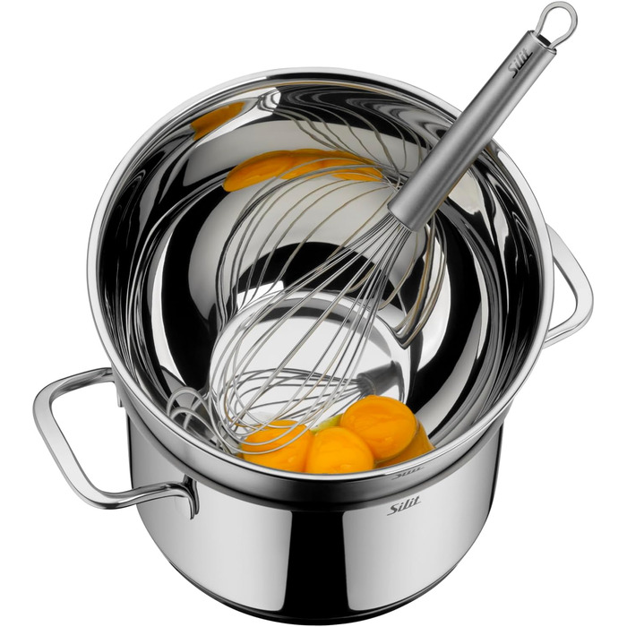 Набір кухонних мисок Silit 3 шт. з нержавіючої сталі, мультифункціональні (для замішування, салатів, подачі), стікліть