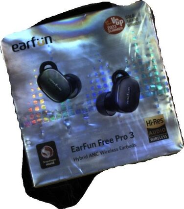 Навушники EarFun Free Pro 3 у вухах, шумозаглушення, Hi-Res, aptX, акумулятор 33 год, чорно-коричневий