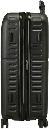 Набір валіз Pepe Jeans Highlight, чорний, 55/70 см, жорсткий корпус, ABS-замок, інтегрований, об'єм 116 л, вага 7,54 кг, 4 колеса, ручна поклажа