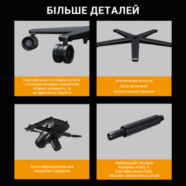 Крісло ігрове Anda Seat Kaiser 2 Pro Grey Fabric Size XL