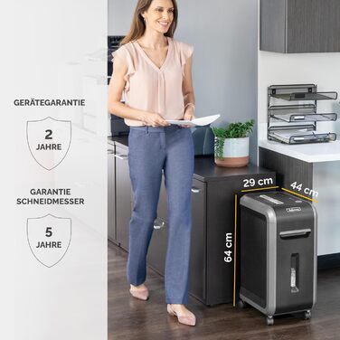 Fellowes Aktenvernichter High Security P5: Шредер для офісу, Microcut, 30л кошик, 2000 частинок/лист