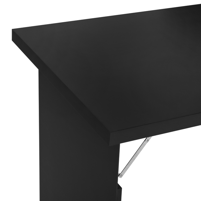 Стіл-трансформер HOMCOM для стіни з дощечкою, 60 x 94,5 x 147 см, чорний