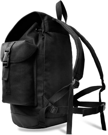 Чорний рюкзак Snake Bundeswehr Hunter для жінок і чоловіків Туристичний рюкзак на відкритому повітрі чорний