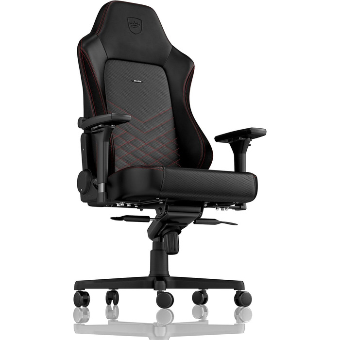 Noblechairs HERO - ігрове крісло, офісне крісло, крісло для роботи - PU-шкіра, чорно-червоне