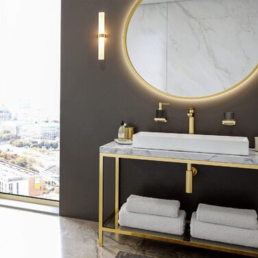 Змішувач для ванної кімнати Hansgrohe Talis E з витяжною висотою 110 мм (золотий колір), економія води (EcoSmart)