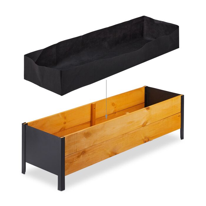 Гардленд Relaxdays - вузька грядка з дерева