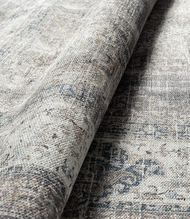 Килим для дому The carpet Elira у вінтажному стилі 160х230 см бежево-сірий