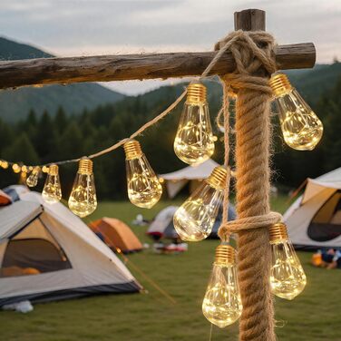 LED-гірлянда сонячна зовнішня 10м, 16+1 G40, диммування, 3 режими, пульт дистанційного керування, вологостійка, тепле світло, для саду, балкону, декору