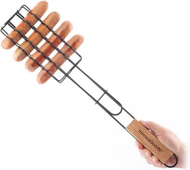 Набір для гриля InnovaGoods 12 предметів: шампури, щипці, лопатка, з нержавіючої сталі, з термостійкими ручками, у валізі, для гриля та барбекю