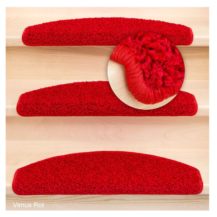 Ступінчасті килимки Kettelservice-Metzker Shaggy: набір 15 шт. (кремовий)