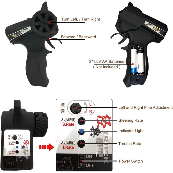 Mostop D12 RC Crawler 1/10: Повнопривідний радіокерований дрифт-кар з реалістичними фарами та регульованою швидкістю для дітей від 5 років