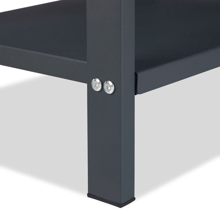 Стійка для дров Relaxdays з 2 полицями