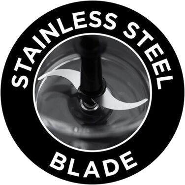 Подрібнювач Russell Hobbs Desire Mini для овочів та цибулі, 500 мл, скляна чаша, матовий чорний, 200 Вт, 24662