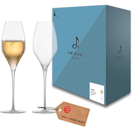 Шампанське склянка Zwiesel Glas Alloro (набір 2 шт), ручної роботи, з мусієвим точкою, склянка з кришталю Tritan® для ігристі вина (арт. 122175)