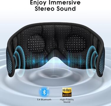 Маска для сну LOVE EYE 3D, для тих, хто спить на боці, чоловіча та жіноча, дихаюча, блокує світло (Блакитна)