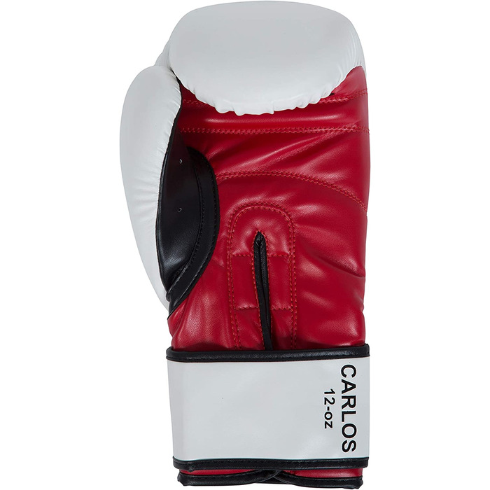 Боксерські рукавички Benlee зі штучної шкіри (1 пара) Карлос 12 унцій білий / чорний / червоний