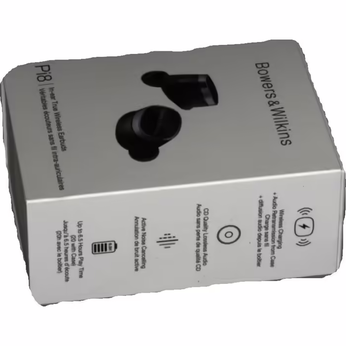 Бездротові навушники Bowers & Wilkins Pi8 з активним шумозаглушенням, Bluetooth, AptX, кейс із бездротовою зарядкою, антрацит чорний
