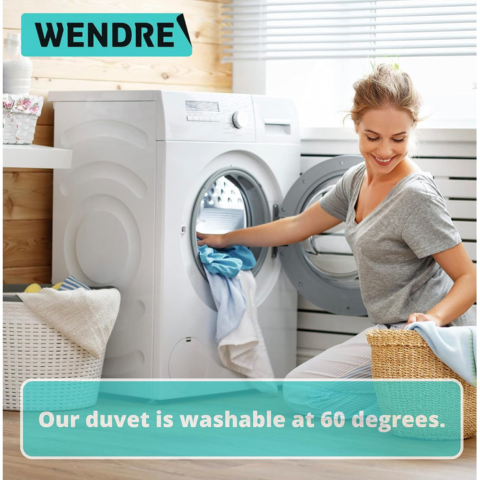 Пухова ковдра 135x200 см – середньої теплоти, мікрофібра, сертифікат Oeko-Tex, для алергіків, дихаюча, виготовлена в ЄС, пральна, ковдра 135x200