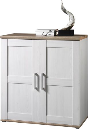 Стеля Трейдинг комод ROMANCE в стилі сільський дім, матеріал - алящевий шпон, колір - горіх, розмір 186x100x46 см. Велика тумба/комод для вітальні з великим об'ємом зберігання.