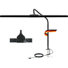 LED-лампа на монітор Schwaiger з USB-C, сенсорне керування, для офісу, дому, геймінгу, 1,5м кабель