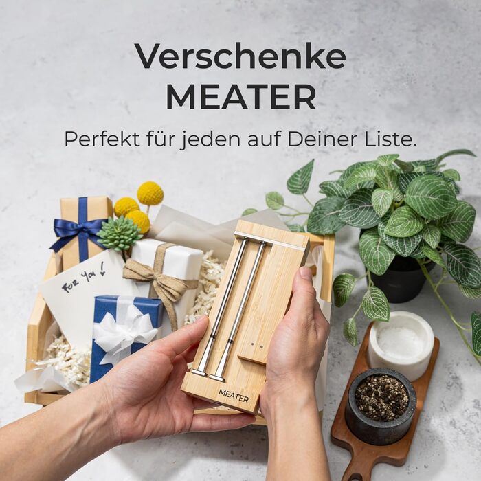 MEATER Pro Duo: Розумний термометр для м'яса | Висока термостійкість 550°C | Велика дальність | Сертифікована точність | Для приготування на грилі, в духовці, мангалі, коптильні, фритюрниці | 50+ рецептів в додатку