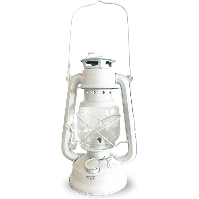 Гасова лампа BESTIF для інтер'єру, набір з 2 предметів, ностальгічний настільний світильник з гнітом, масляна лампа (Біла)