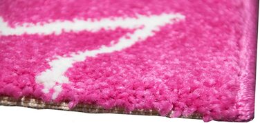 Дитячий килимок ігровий килимок для дитячої кімнати килим Єдиноріг дизайн з контурним вирізом Рожевий крем Бірюзовий розмір (120 см круглий)