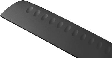 Набір кухонних ножів Wakoli Titanium Noir (5 предметів) з бруском - професійний набір ножів з титанового покриття, нержавіюча сталь, чорний, магнітний брусок, Nakiri