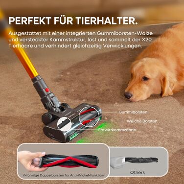 Акумуляторний пилосос KIPMAX 50000Pa, 550W, 70хв, 1.5л, з дисплеєм, анти-заплутальна щітка, 7-шаровий фільтр, 2 аромапластини, для килимів, шерсті тварин, твердих підлог, фіолетово-золотий