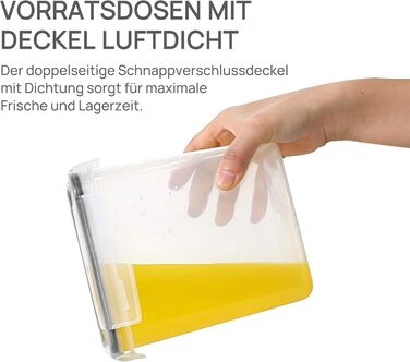 Набір контейнерів для зберігання Vtopmart з кришкою, 32 шт. - герметичні, BPA-free, для борошна, цукру, круп, з ручкою та етикетками