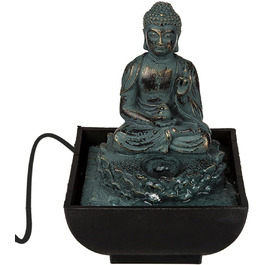 Настільний фонтанчик Сидячий Будда, різнокольоровий, 17 х 14 см