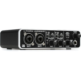 Аудіоінтерфейс Behringer U-PHORIA UMC202HD 2x2, 24-біт/192 кГц USB з мікрофонними підсилювачами Midas