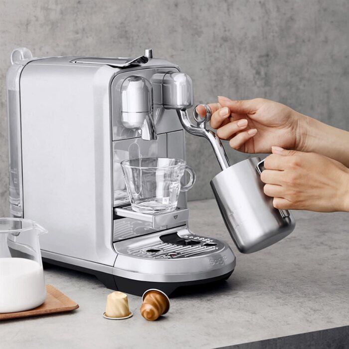 Кавова машина Sage Nespresso Creatista Plus SNE800BSS, капсульна, нержавіюча сталь