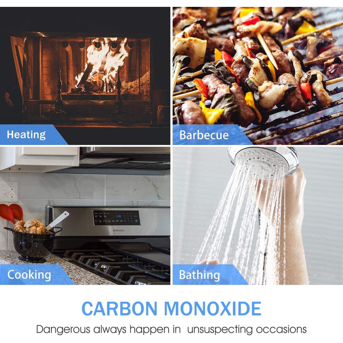 Датчик CO Heimann WS-725ES: Wi-Fi, 10 років служби, сумісний з Tuya/SmartLife