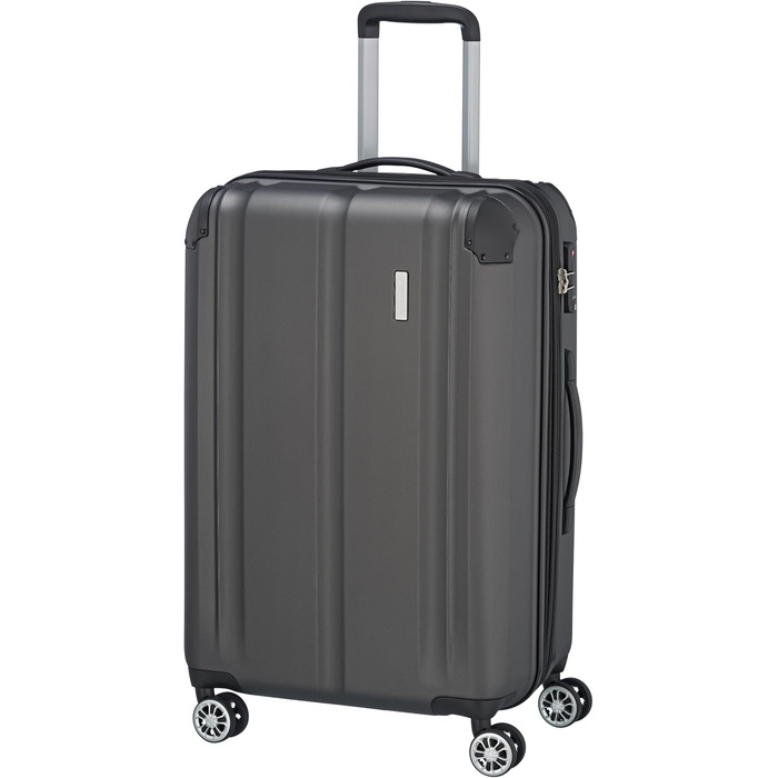 Чемодан Travelite City з 4 колесами, великий/середній, зелений (Anthrazit, набір валіз L/M)